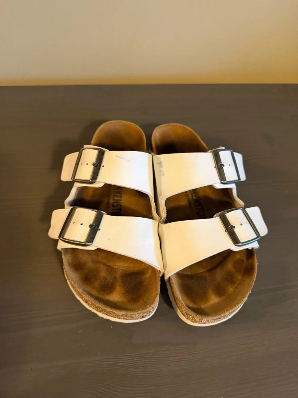 Birkenstock Arizona White Two-Buckle Sandals - Picture 5 of 12